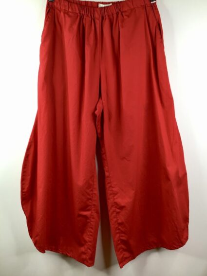 Krista Larson / Cotton Broadcloth / Basic Pants / Vermillion