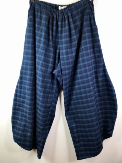 Krista Larson / Plaid Cotton Flannel / Basic Pants / Dark Eucalyptus