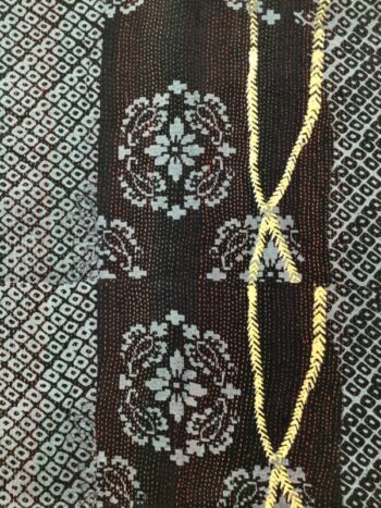 Mieko Mintz / Silk / Kimono Print Kantha Scarf