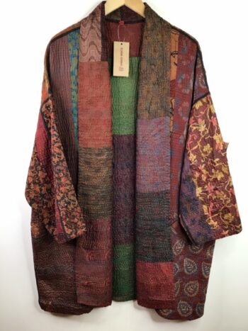 Mieko Mintz / Silk Jacquard / Haori Jacket Browns