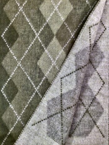 Fraas / Cashmink / Argyle Sweater Dark Olive Scarf