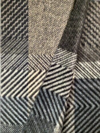 Fraas / Cashmink / Graphic Blocks Denim Scarf
