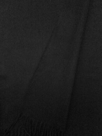 Fraas / Cashmink / Classic Solid Black Scarf