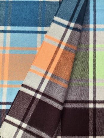 Fraas / Cashmink / Sand Multi Check Scarf