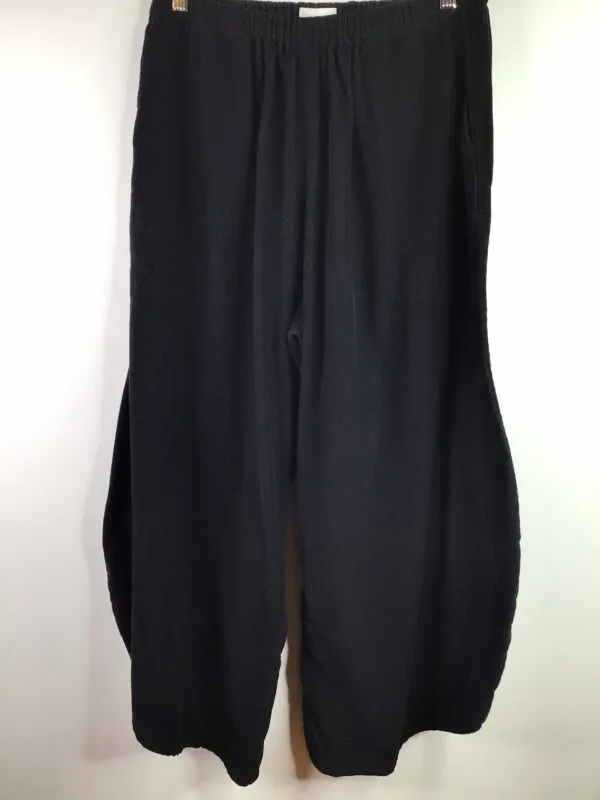 Krista Larson / Cotton / Basic Pants Black Cord
