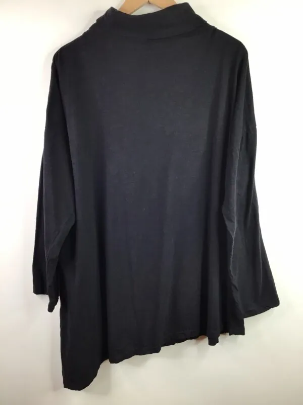 Krista Larson / Cotton / Turtleneck Long Sleeve / Black