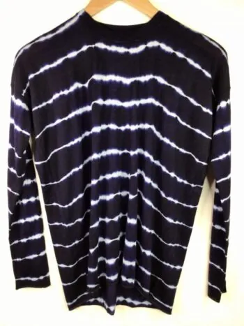 Parker Blue / Cashmere / Barca Fine Gauge Pullover / Stripe Dye