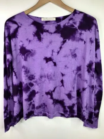 Parker Blue / Cashmere / Kuja Fine Gauge Pullover / Taurus Dye Purple & Violet