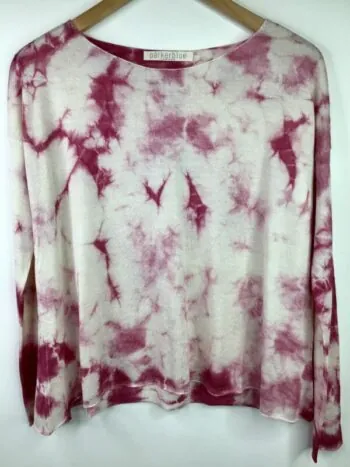 Parker Blue / Cashmere / Kuja Fine Gauge Pullover / Taurus Dye Blush