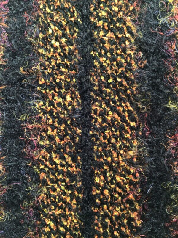Crawford McNaughton / Acrylic / Black Gold Stripe Scarf
