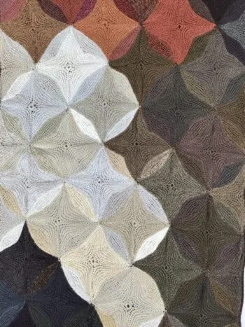 Sophie Digard / Wool Scarf / Color Wheel Bark