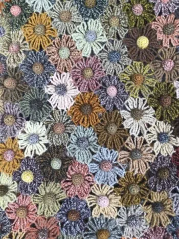 Sophie Digard / Wool Scarf / Daisy Chain Bark