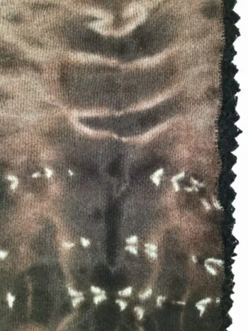 Karen Allen Cashmere / Arline Dyed Shawl / Night Flight w Black Trim