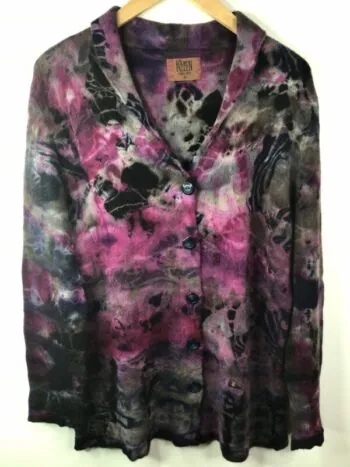Karen Allen Cashmere / Arline Dyed Cardigan / Peony Garden
