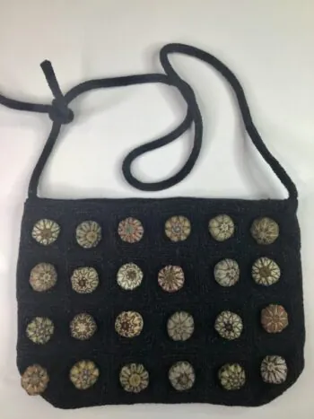 Sophie Digard / Wool Shoulder Bag / Puff Balls Smoulder/Bark