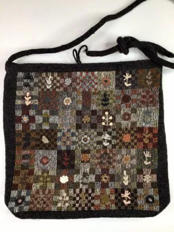 Sophie Digard / Wool Shoulder Bag / Garden Checkers Smoulder