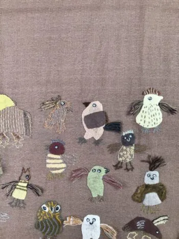 Sophie Digard / Wool Scarf / Hoot Cocoa Brown