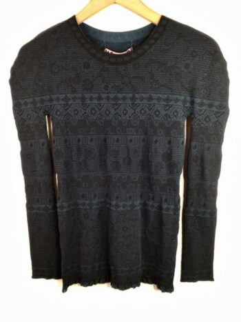 M & Kyoko / Nylon Poly Blend / Reversible Sweet Tee Dark Blue