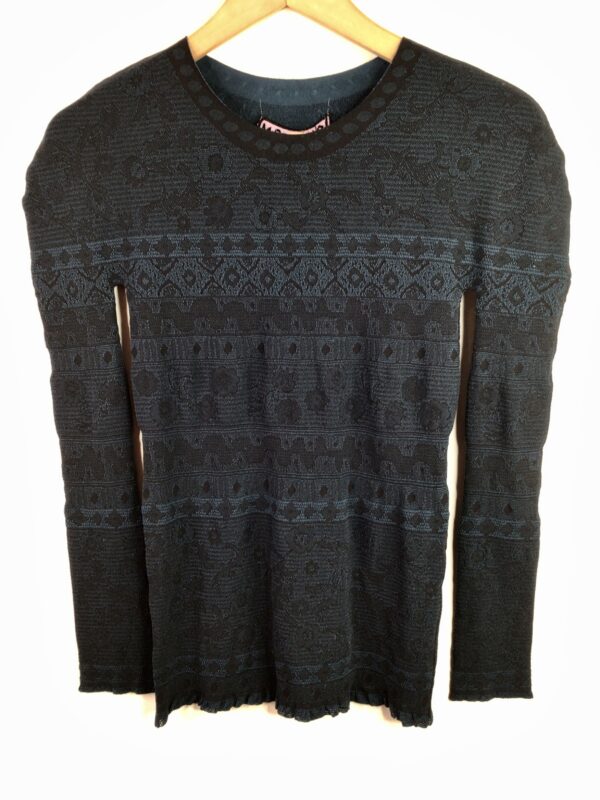 M & Kyoko / Nylon Poly Blend / Reversible Sweet Tee Dark Blue