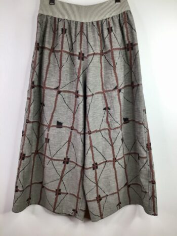 M & Kyoko / Cotton & Linen/ Reversible Rust Geo Pants