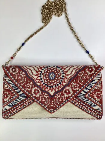 Mary Frances / Beaded Bag / Tied and True