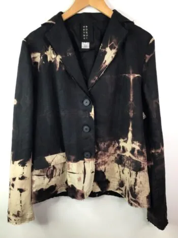 Heyne Bogut / Linen / Slim Jacket / Black & Tan