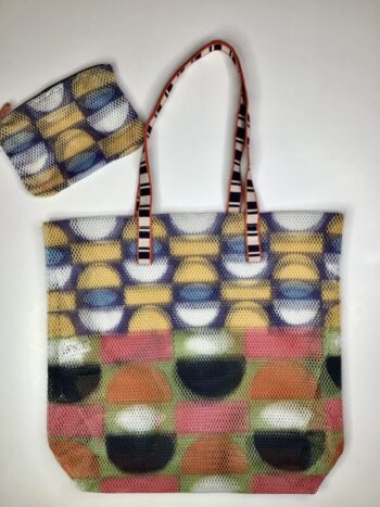 Epice / Kanpur Mesh Tote / Half Circles Olive