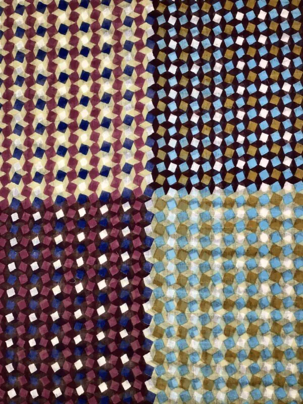 Epice / Linen & Cotton / Blackberry Squares Scarf