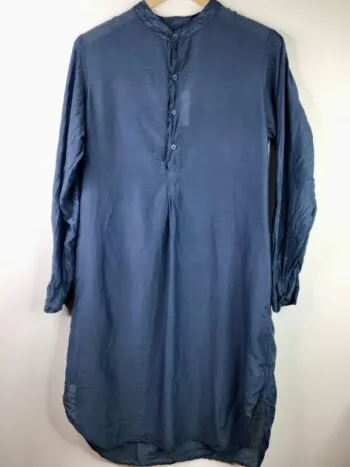 LLEA Blue / Cotton & Silk / Rani Dress / Mlito Blue