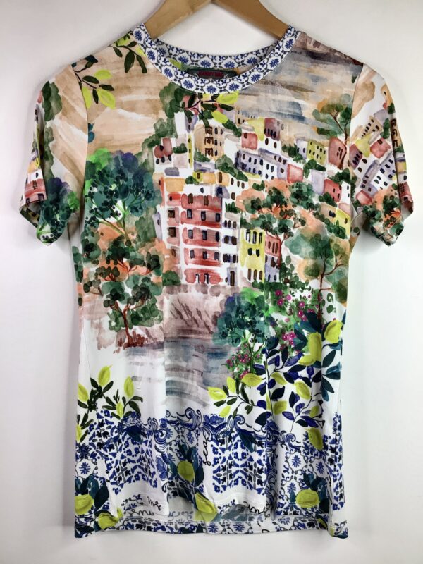 Johnny Was / Rayon Spandex / Janie Favorite SS Crew Neck Tee / Oly