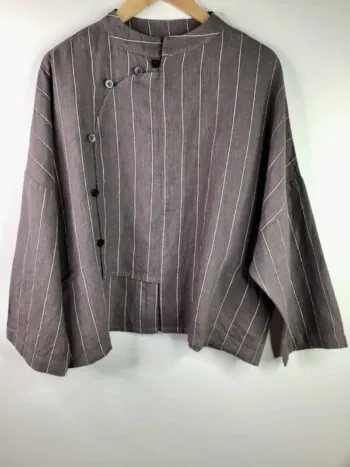 Dress To Kill / Ming Crop Jacket / Mushroom Stripe