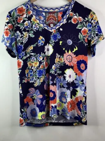 Johnny Was / Rayon Blend / Janie Fave Short Sleeve Tee / Tiana