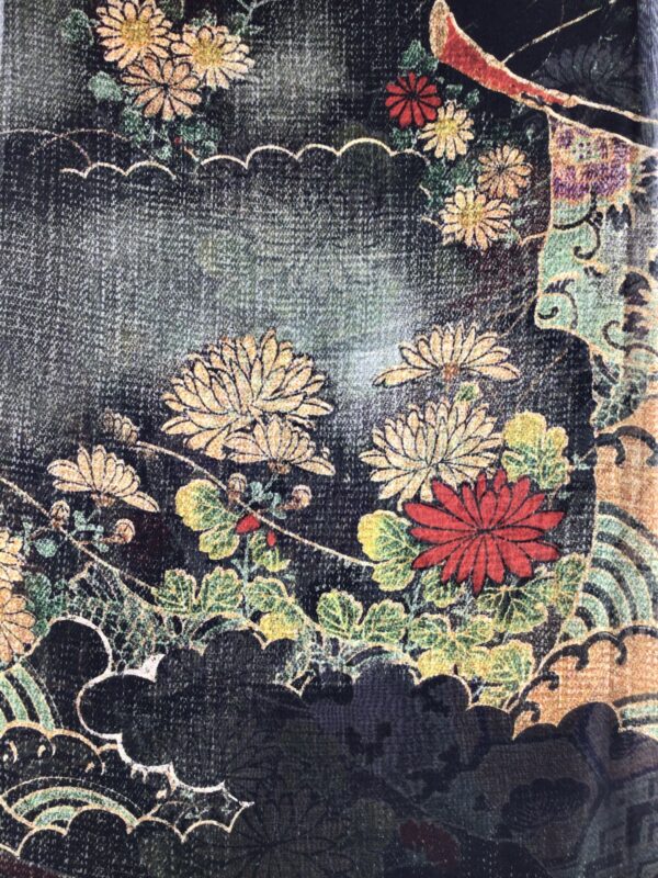 Citron / Silk Scarf / Magic Organic Beauty in Black