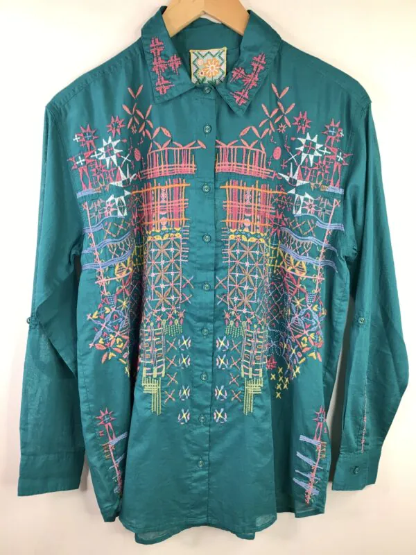 Johnny Was / Cotton / Oversized Yoke Shirt / Ryan