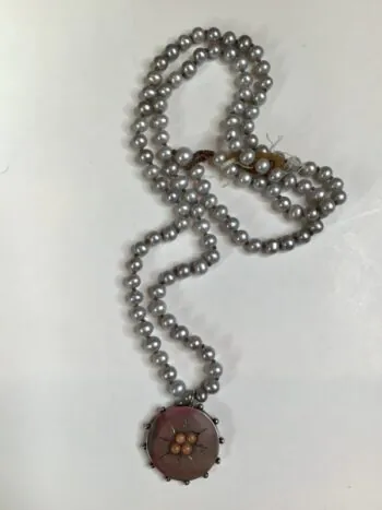 Debbie Harper / Hand Knot Necklace / Freshwater Pearls