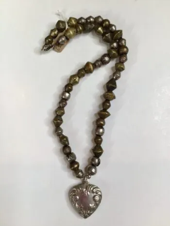 Debbie Harper / Hand Crochet Necklace / Chain w Vintage Ethiopian Beads