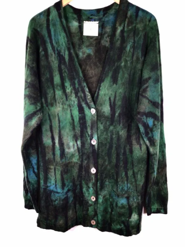Galadriel Mattei / Cashmere Sweater / String Band Emerald Cardigan