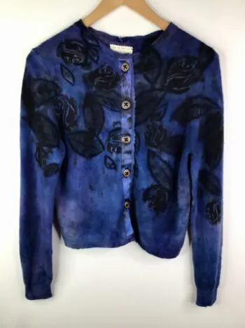 Galadriel Mattei / Cashmere Sweater / Arboretum Iris Cardigan