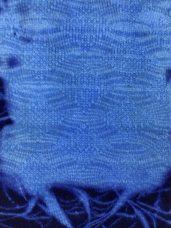 Karen Allen Cashmere / Arline Dyed Blue Roots Scarf Medium
