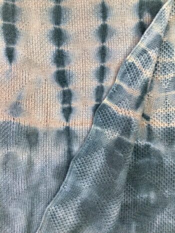Karen Allen Cashmere / Annie Dyed Teal & Celery Scarf