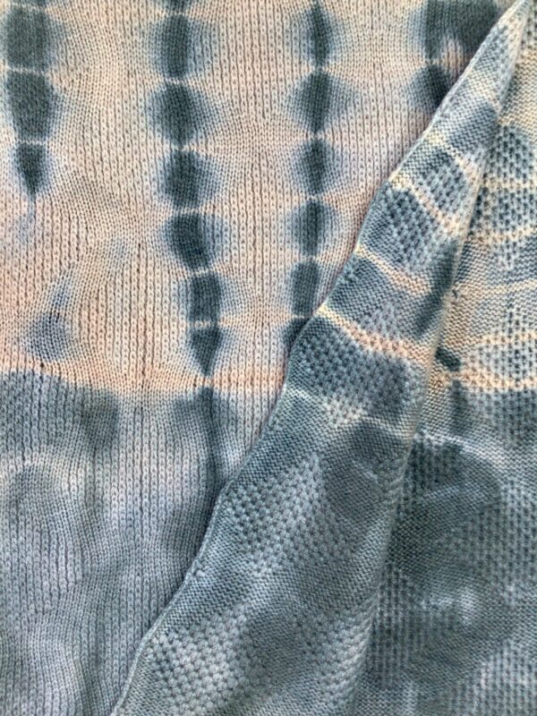 Karen Allen Cashmere / Annie Dyed Teal & Celery Scarf