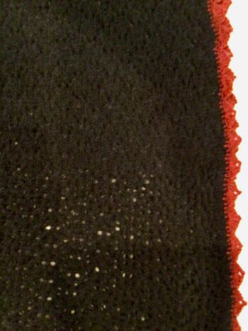 Karen Allen Cashmere / Lace Shawl / Black w Red Trim