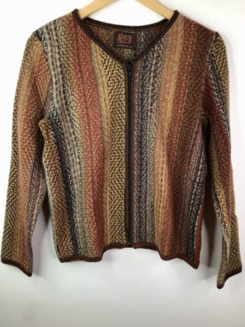 Karen Allen Cashmere / Zanzibar Autumn Rhapsody Zip Cardigan (S)