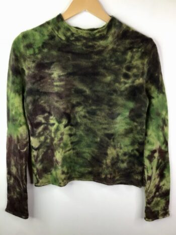 Karen Allen Cashmere / Jesse Dyed Pullover / Green & Brown